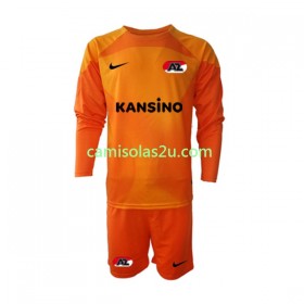 Camisolas de futebol AZ Alkmaar Guarda Redes Criança Equipamento 3ª 2022/23 Manga Comprida